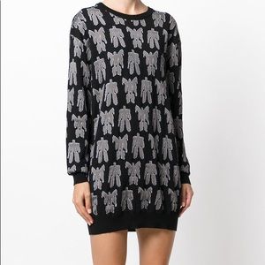 Moschino Transformers Embroidered Sweater Dress